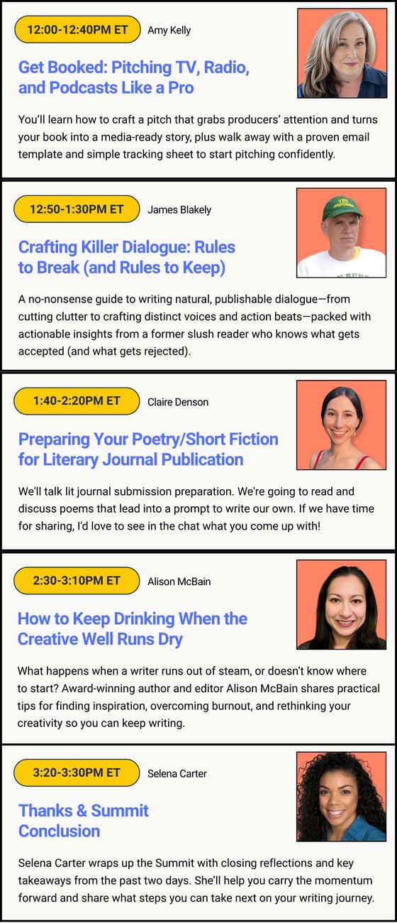 Writers Summit Day Two April 23