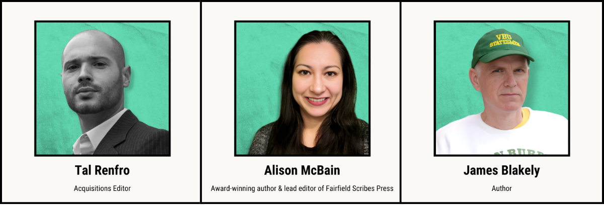 Photos of Speakers: Tal Renfro, Alison McBain, James Blakely